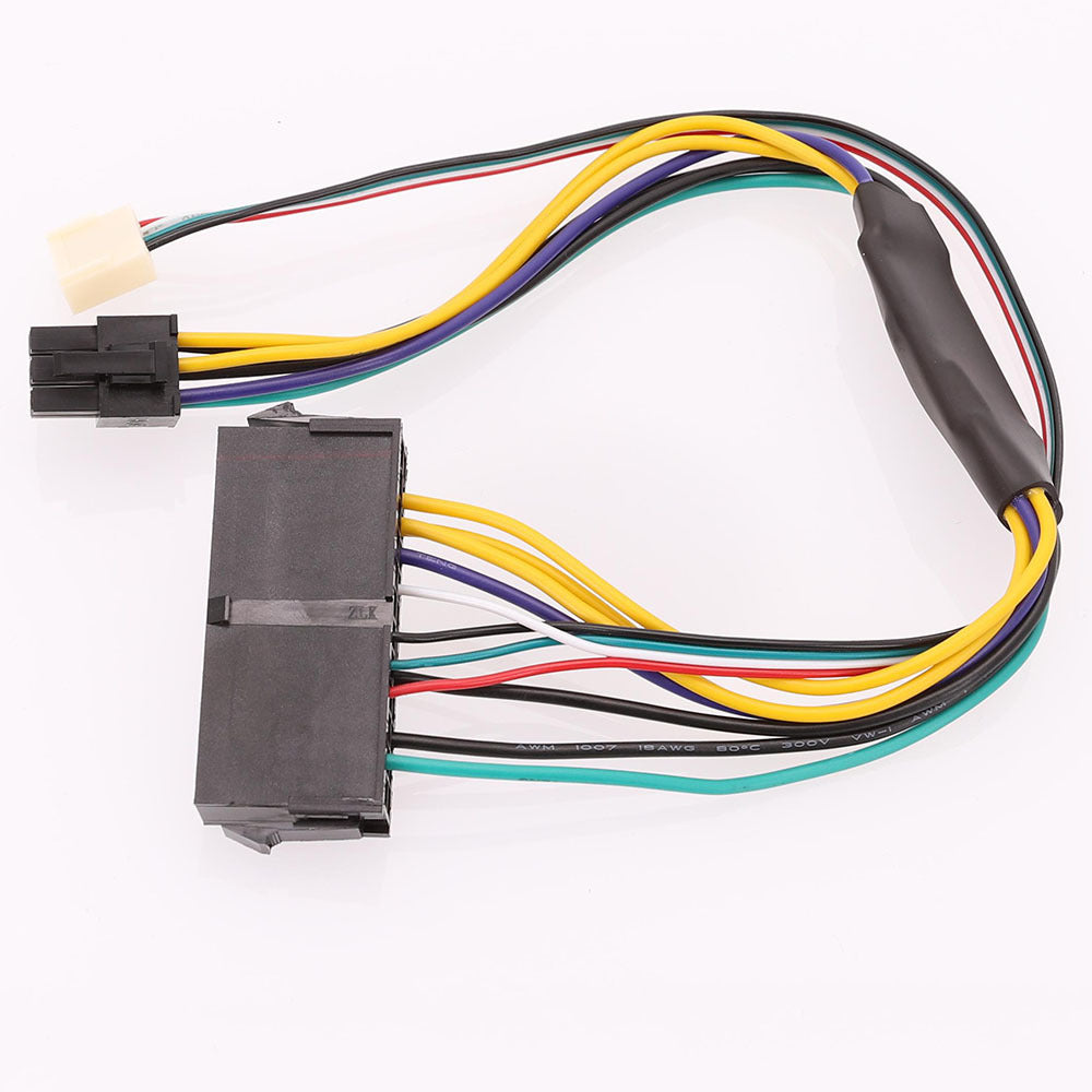 100PCS 30cm 18AWG 24pin to 6pin Power Supply Cable For HP Z220 Z230 ATX PSU SFF Mainboard Connecting Adaptor Cord PC Accessories