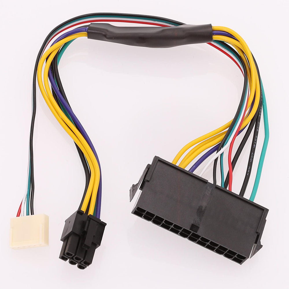 100PCS 30cm 18AWG 24pin to 6pin Power Supply Cable For HP Z220 Z230 ATX PSU SFF Mainboard Connecting Adaptor Cord PC Accessories