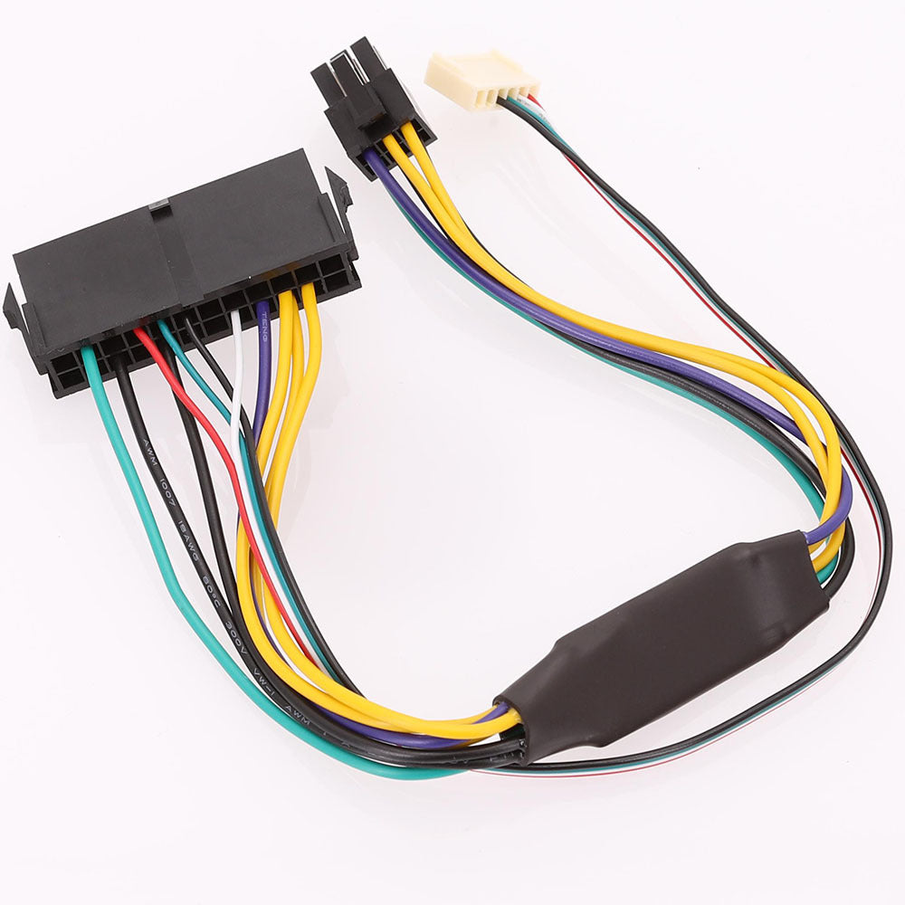 100PCS 30cm 18AWG 24pin to 6pin Power Supply Cable For HP Z220 Z230 ATX PSU SFF Mainboard Connecting Adaptor Cord PC Accessories