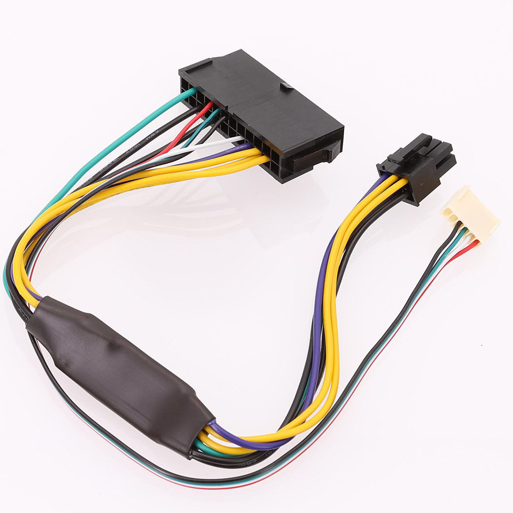 100PCS 30cm 18AWG 24pin to 6pin Power Supply Cable For HP Z220 Z230 ATX PSU SFF Mainboard Connecting Adaptor Cord PC Accessories