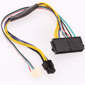 100PCS 30cm 18AWG 24pin to 6pin Power Supply Cable For HP Z220 Z230 ATX PSU SFF Mainboard Connecting Adaptor Cord PC Accessories