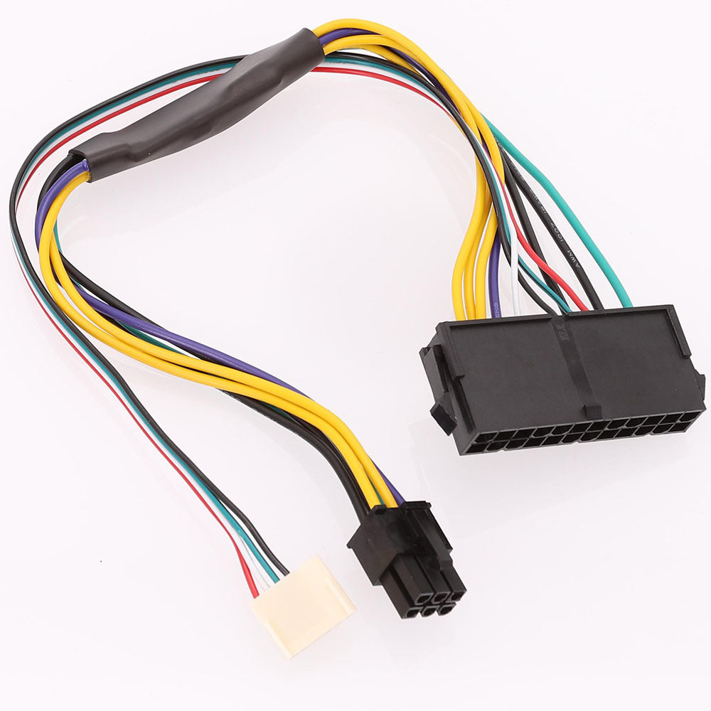 100PCS 30cm 18AWG 24pin to 6pin Power Supply Cable For HP Z220 Z230 ATX PSU SFF Mainboard Connecting Adaptor Cord PC Accessories