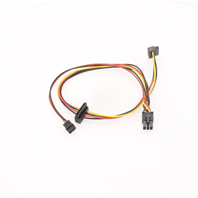 100pcs 6P To 2*Sata 30+20CM Optical Drive Hard Disk Power Supply Adapter Cable For HP Prodesk 400 G5 400G1 600 680G1 480G4 280G3