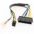 24Pin To 6Pin ATX Power Supply Cable For HP Elite 8100 8200 8300 800G1 Connector Motherboard Adapter Cord 30CM 18AWG 100pcs