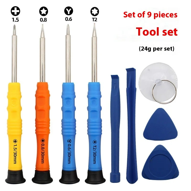 9 in 1 Multifunctional Disassembly Mobile Phone Repair Tool Screwdriver Kit Repair Tools Opening Set for Apple Android 1000sets