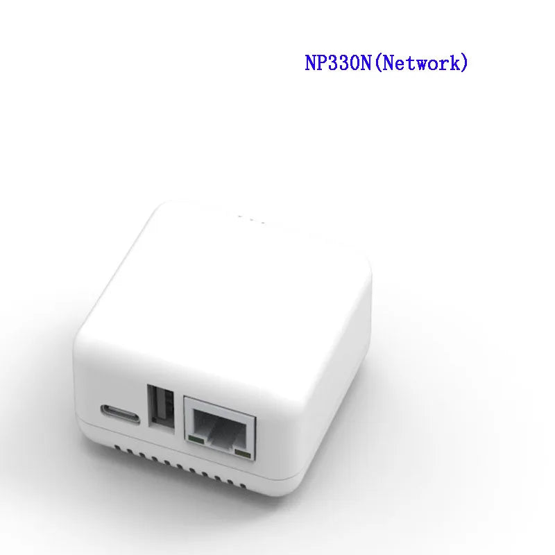 NP330 Printer Server LAN Net-work Bluetooth WIFI Function 100 RJ45 Port USB 2.0 Universal Printer For Android ,Windows XP+
