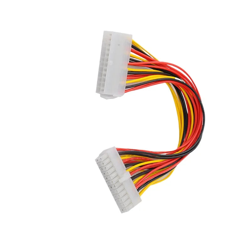 100 pieces 30cm 24pin atx power cord 24p male to 24p female desktop motherboard 24pin power supply extension cord for 24p