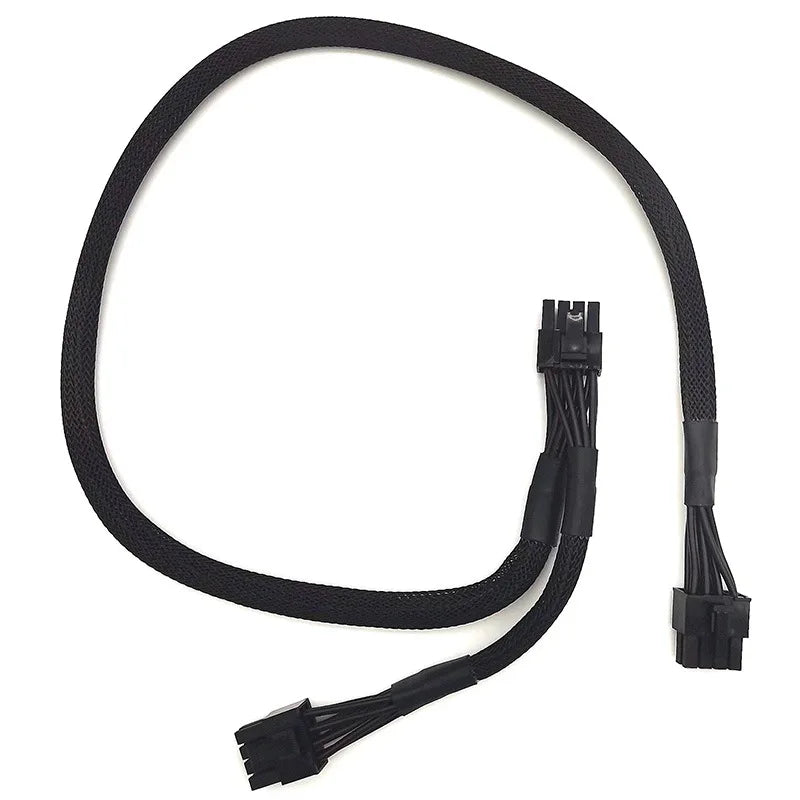 100PCS 18AWG Graphics Card Power Supply Cable R720XD/730 Server 8P To K80 A100 Standard Dual 8P (6 + 2) 60CM+15CM PC Accessories