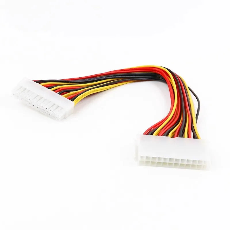100 pieces 30cm 24pin atx power cord 24p male to 24p female desktop motherboard 24pin power supply extension cord for 24p
