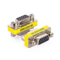 100PCS 15Pin VGA to VGA MINI Gender Changer Adapter D-Sub HD SVGA Male to Female PC Connector DB15 F/F Cable Extend Converter