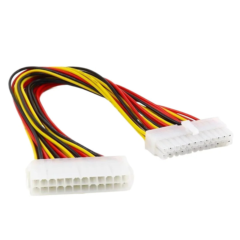 100 pieces 30cm 24pin atx power cord 24p male to 24p female desktop motherboard 24pin power supply extension cord for 24p