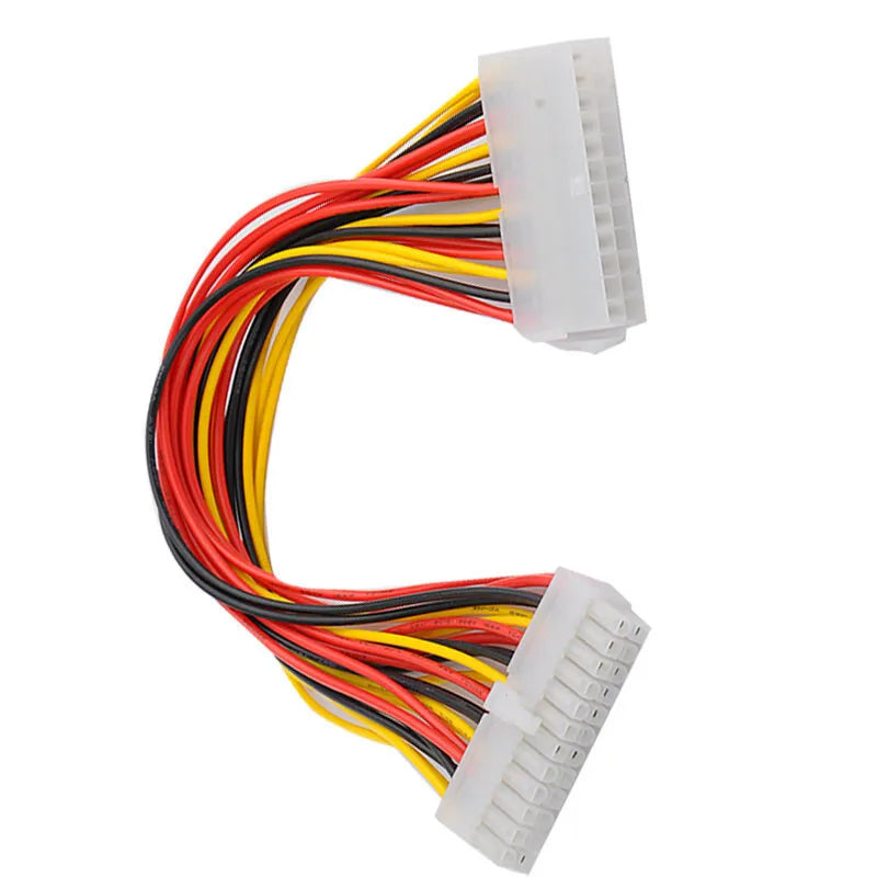 100 pieces 30cm 24pin atx power cord 24p male to 24p female desktop motherboard 24pin power supply extension cord for 24p