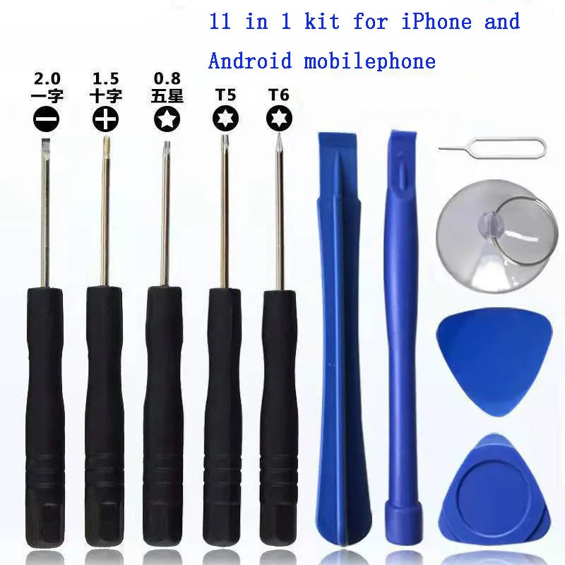 11 in1 Kit Mobile Phone Repair Tool Screen Opening Tools Tablet Battery Disassembly Sets Screwdriver For iPhone Samsung Xiaomi