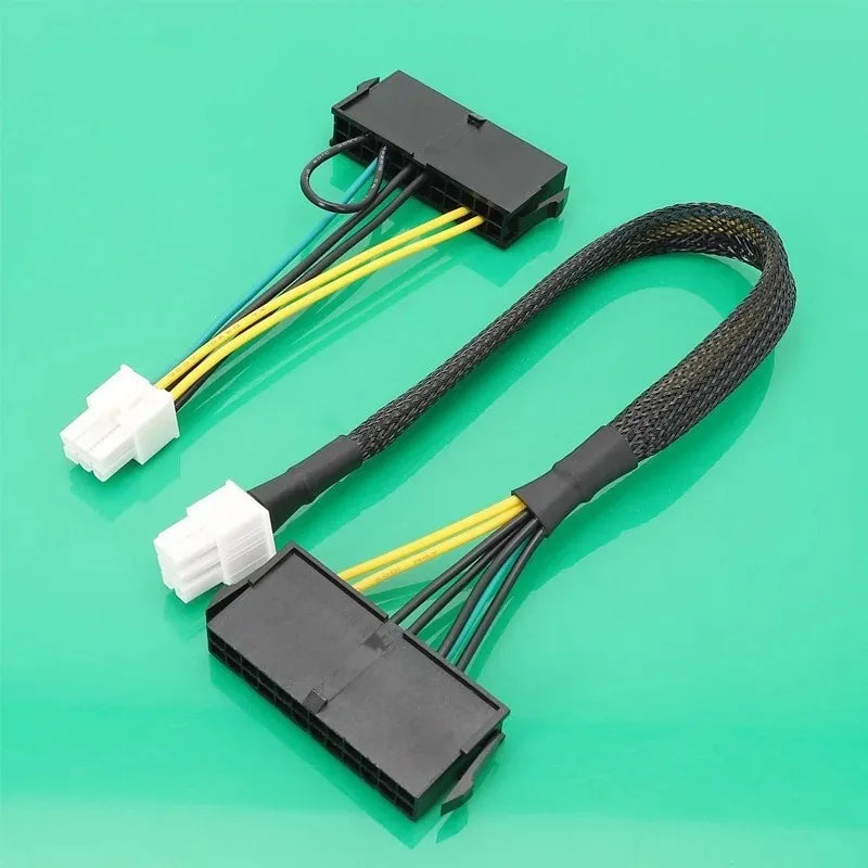 50 pieces cable converter power supply adapter atx 24pin to 6pin for dell 7050 7080 3669 3050 5050 3668 series main board cable