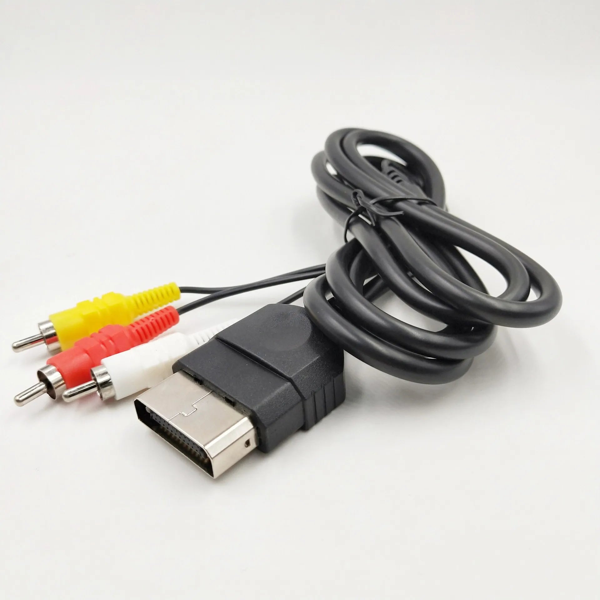 200pcs 1.8M 6FT Audio Video AV Adapter Cable For Xbox HD 24Pin XBOX AV Adapter Cord Gaming Console with 3 RCA Lead