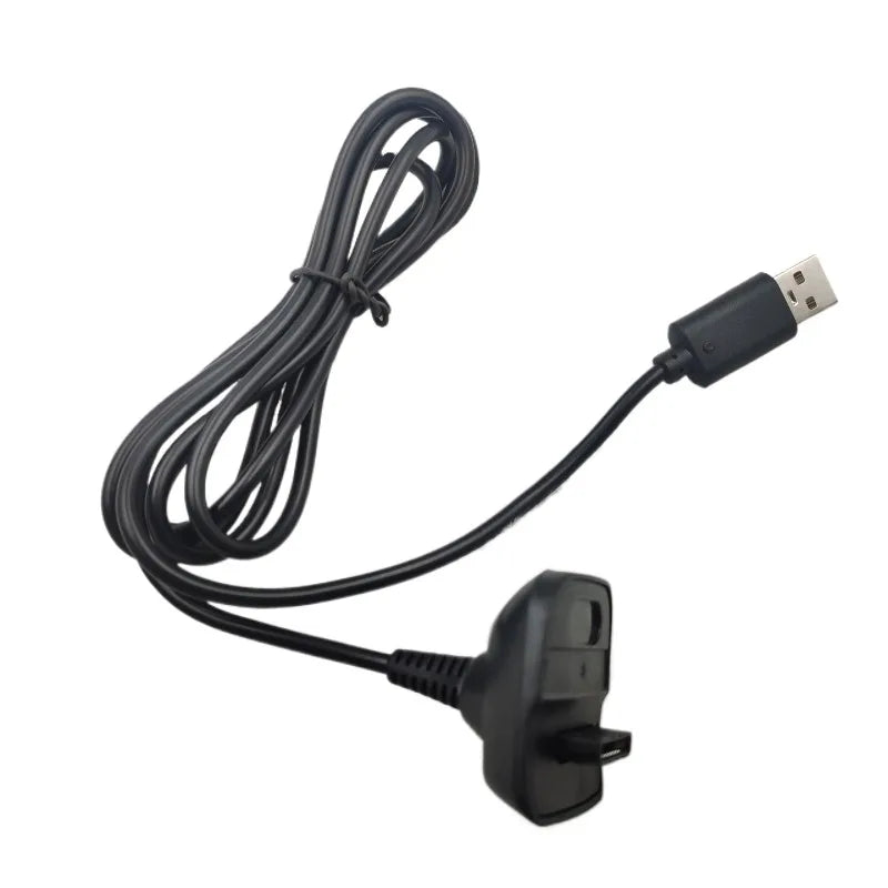 100pcs 1.5M USB Charger Cord for Xbox360 Joystick Wireless Game Controller Gamepad Charging Power Supply Cable Magnetic Ring