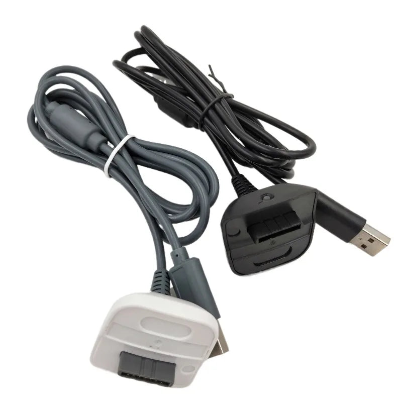 100pcs 1.5M USB Charger Cord for Xbox360 Joystick Wireless Game Controller Gamepad Charging Power Supply Cable Magnetic Ring