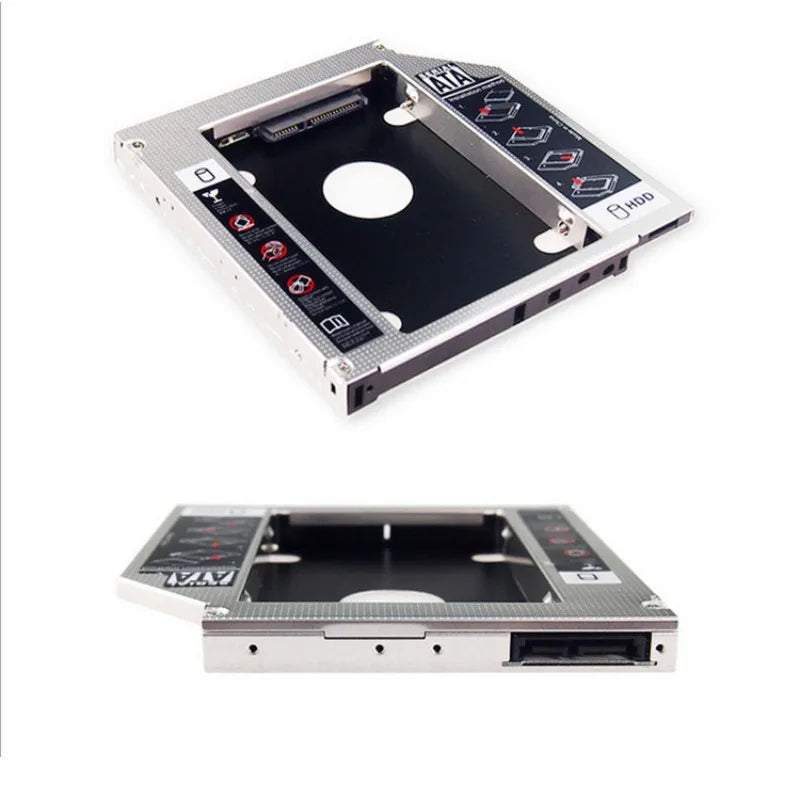 9.0 9.5 12.7mm HDD Caddy SATA 3.0 Solid State Drive Bracket Mount for 2.5'' SSD Adapter BracketsLaptop CD DVD-ROM Optibay 100pcs