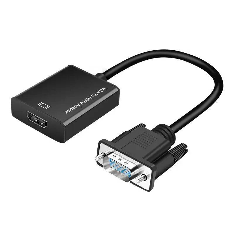 VGA Male To HDMI Female Converter Adapter 1080p with Audio Output VGA HD Cables for Laptop To HDTV Projector TV Monitor 100pcs