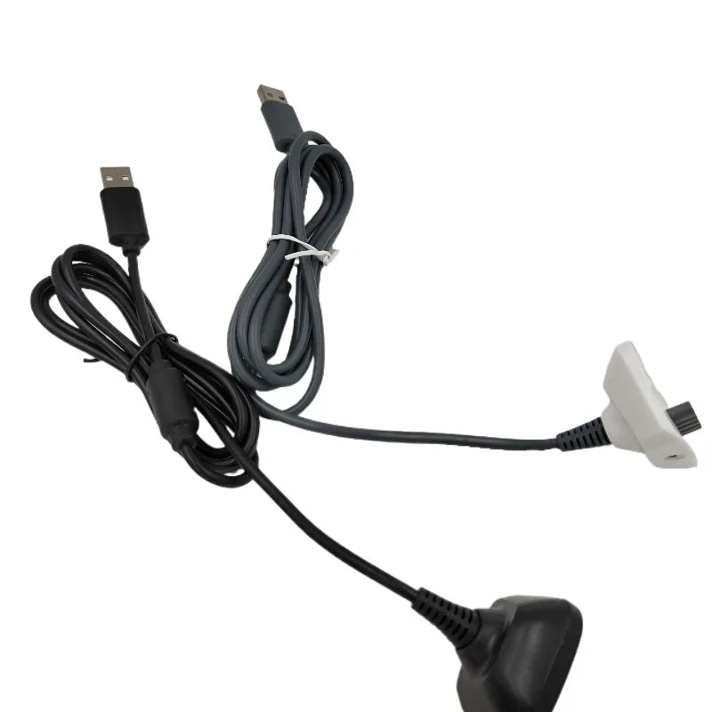 100pcs 1.5M USB Charger Cord for Xbox360 Joystick Wireless Game Controller Gamepad Charging Power Supply Cable Magnetic Ring