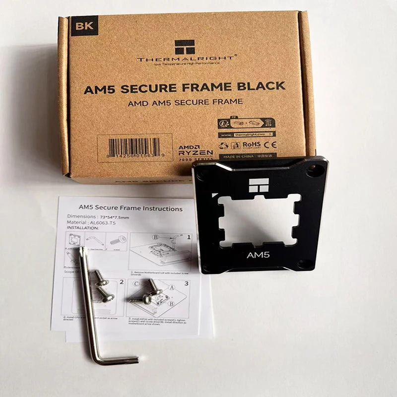ASF AMD AM5 Secure Frame Contact Bending Correction Frame Platform CPU Installation Fixed Smedo For Thermalright Silver Edge