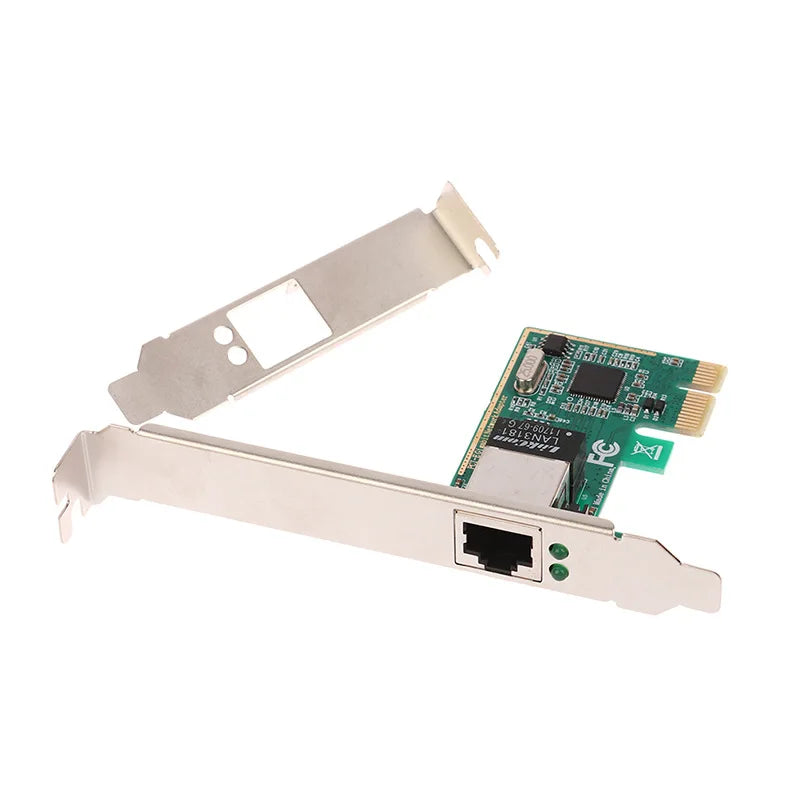 50 Parts PCI-E Network Plate RJ45 LAN Adapter Ethernet Chip Network Controller RTL8111C 1000M No Driver