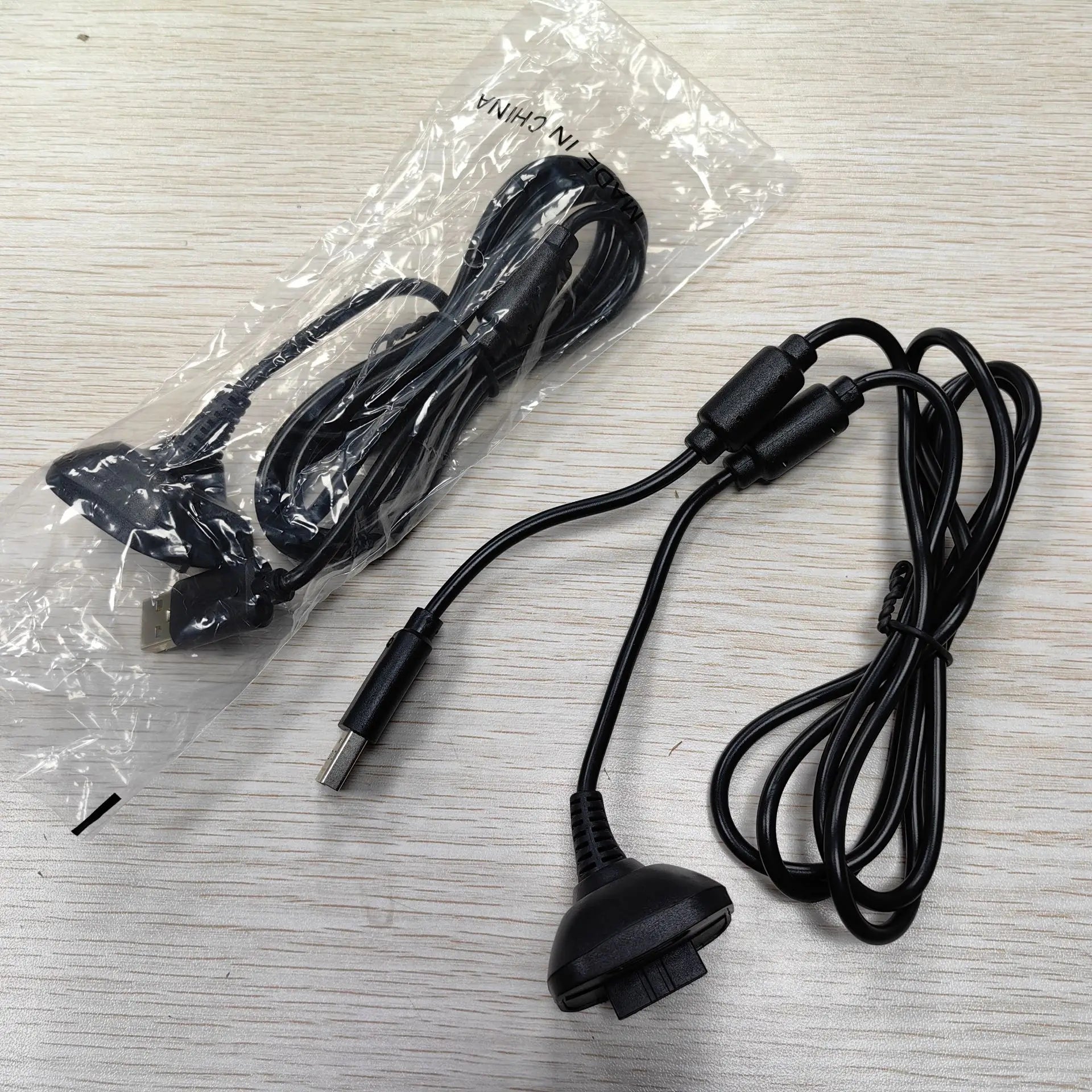 100pcs 1.5M USB Charger Cord for Xbox360 Joystick Wireless Game Controller Gamepad Charging Power Supply Cable Magnetic Ring