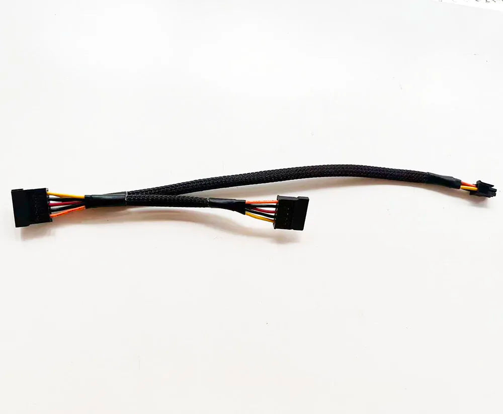 6P Power Cable for 2 * Sata 15 pins, 30cm + 15cm, 50 pieces, for Dell Pro Slim Desktop, model QCS1250, motherboard connecting cable