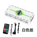 ARGB & 】 9-Port Hub 5V 3Pin/12V 4Pin 】 Computer Fan SATA Power Multidirectional Splitter with Aurora Sync 10pcs Remote Control