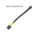 100 pieces motherboard cpu 8pin 4pin cable for 8p (4pin + 4pin) power supply cables motherboard 20cm 30cm 1007-18awg sleeve mesh tube