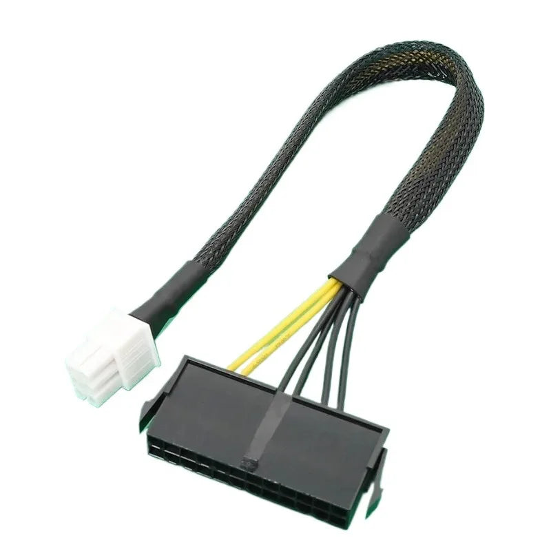 50 pieces cable converter power supply adapter atx 24pin to 6pin for dell 7050 7080 3669 3050 5050 3668 series main board cable