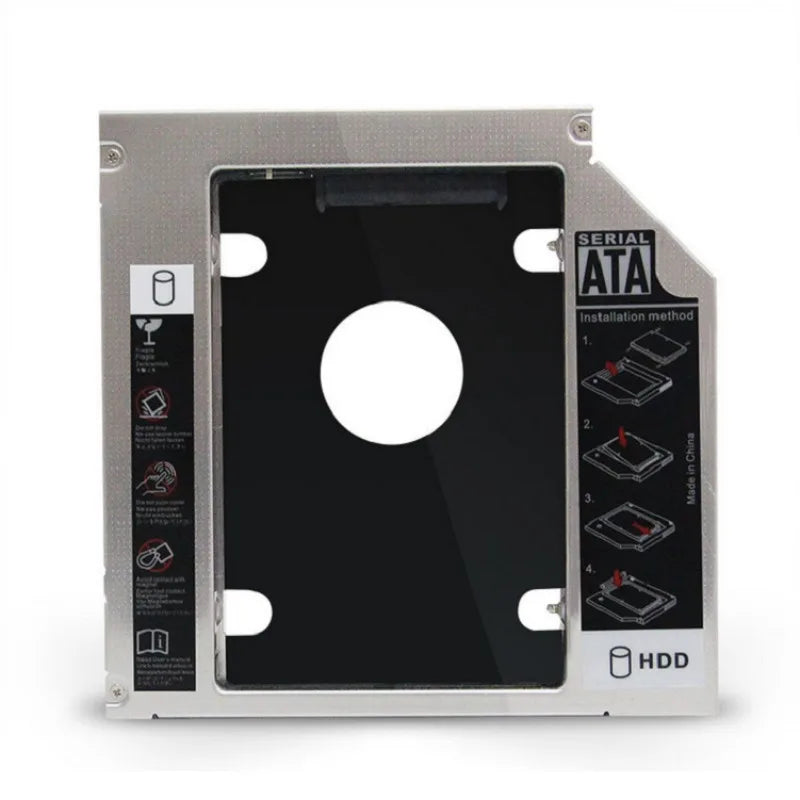 9.0 9.5 12.7mm HDD Caddy SATA 3.0 Solid State Drive Bracket Mount for 2.5'' SSD Adapter BracketsLaptop CD DVD-ROM Optibay 100pcs