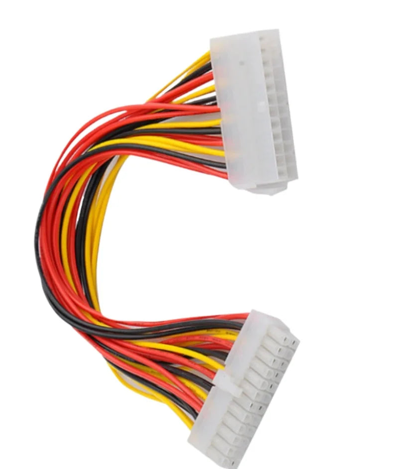 100 pieces 30cm 24pin atx power cord 24p male to 24p female desktop motherboard 24pin power supply extension cord for 24p