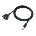 100 units Cat6 RJ45 Male Net Extension Cable for Female 30cm and 60cm with Panel Mount Screws