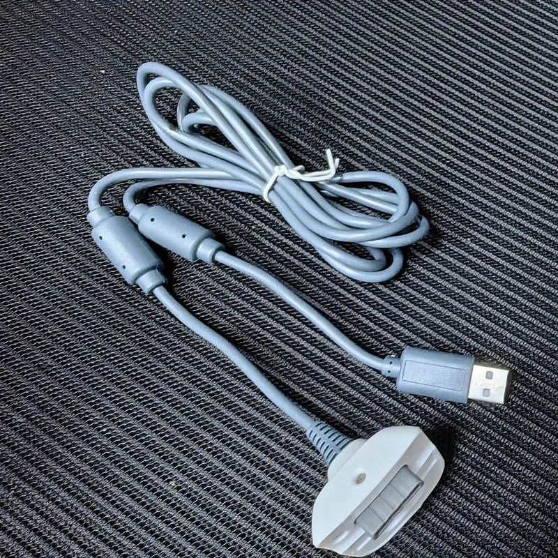 100pcs 1.5M USB Charger Cord for Xbox360 Joystick Wireless Game Controller Gamepad Charging Power Supply Cable Magnetic Ring