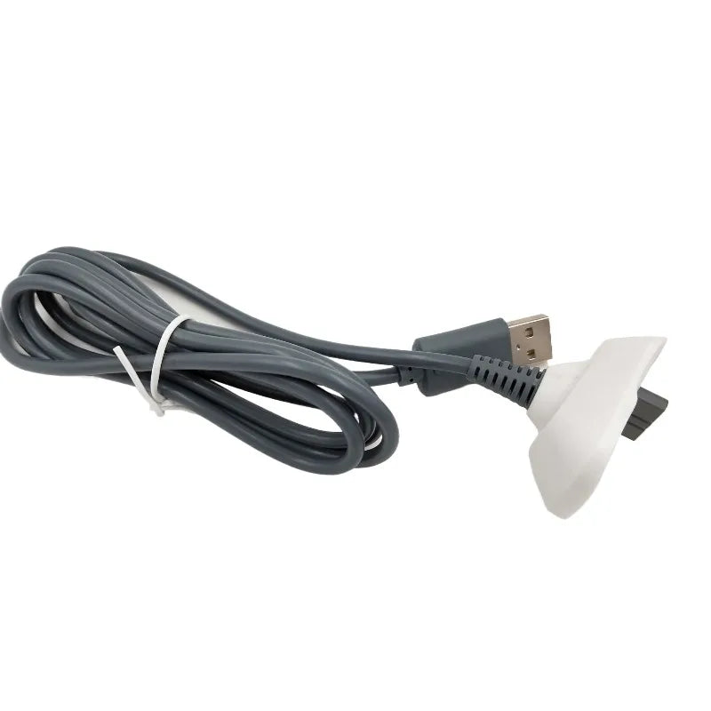 100pcs 1.5M USB Charger Cord for Xbox360 Joystick Wireless Game Controller Gamepad Charging Power Supply Cable Magnetic Ring