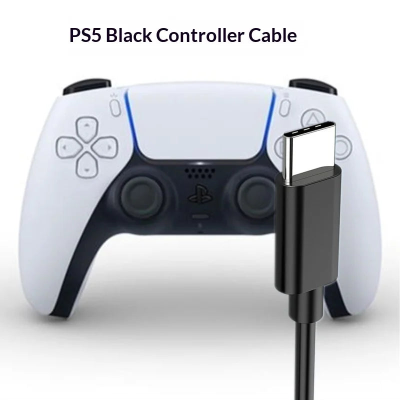 100pcs 1M USB To Type-C Charging Cable for Playstation PS5 Xbox Series S X Controller Gamepad Power Cord Gaming Accessories