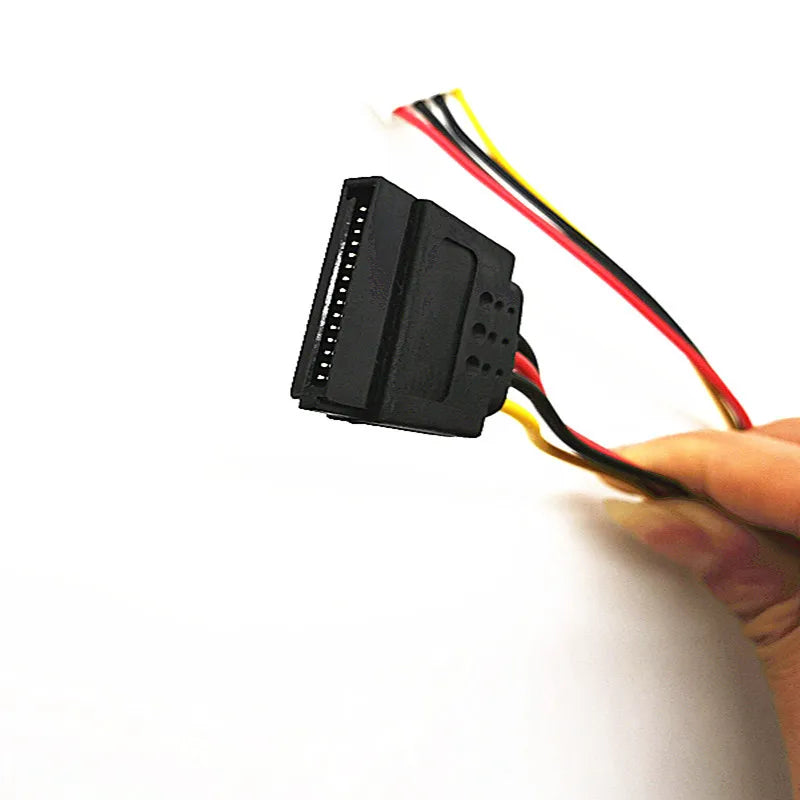 20cm 4p vh3.96 fat disc cable sata copper cable for hik-dahua uniview dvr power cable 4p pine for sata 100 pieces