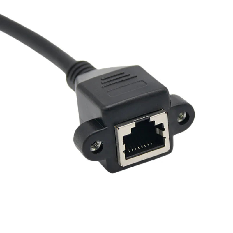 100 units Cat6 RJ45 Male Net Extension Cable for Female 30cm and 60cm with Panel Mount Screws