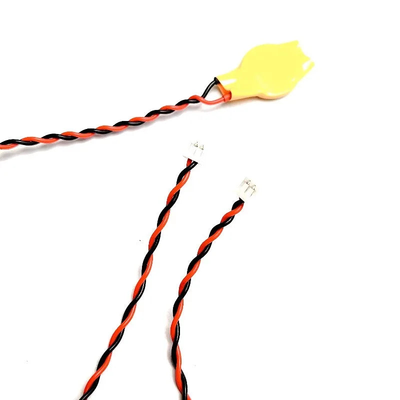 100pc ML1220 3V 1.25mm 2Pin Rechargeable Lithium Battery Motherboard CMOS for Notebook Motherboard Battery Ribbon With 9cm Cable