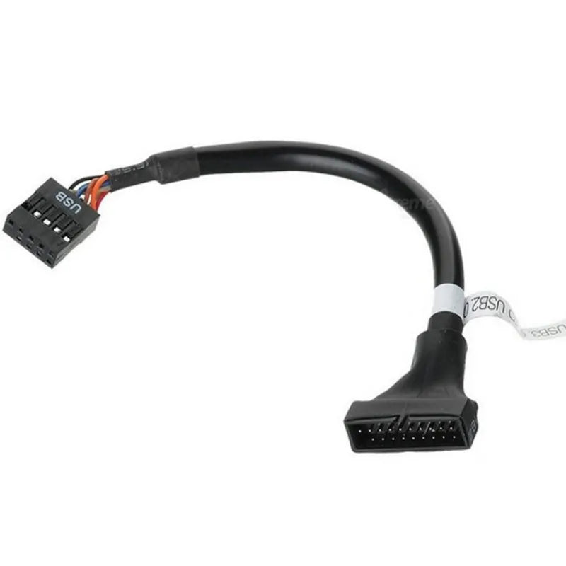 50 units USB3.0 Adapter Cable for 13CM USB2.0, 20 pins for 9 pins, USB Adapter Cables for Old Motherboard, 20 male pins for 9 female pins