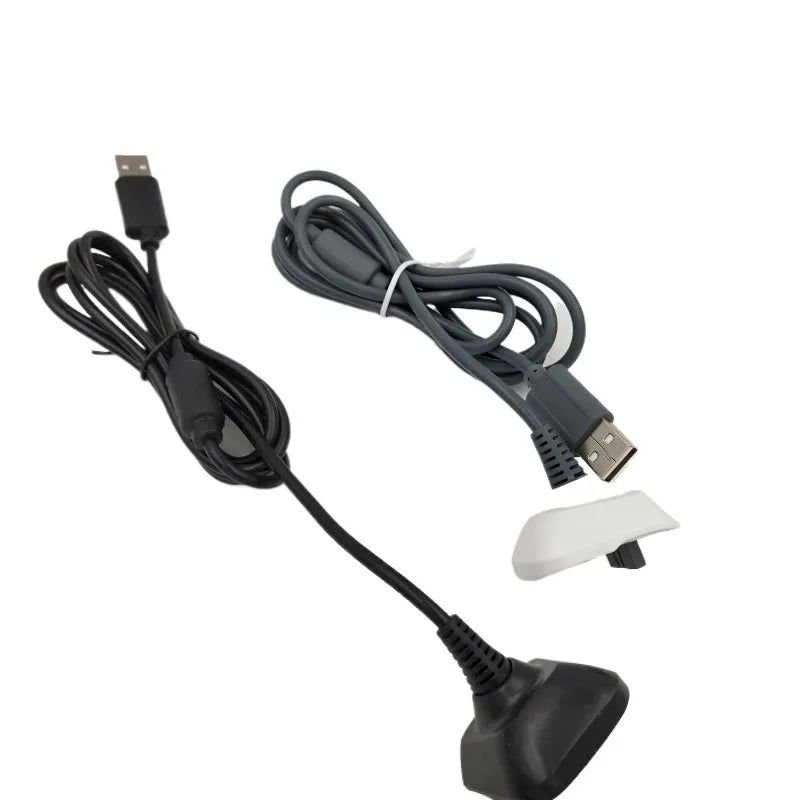 100pcs 1.5M USB Charger Cord for Xbox360 Joystick Wireless Game Controller Gamepad Charging Power Supply Cable Magnetic Ring