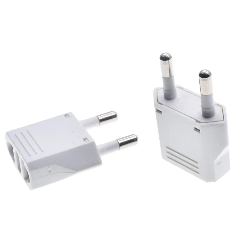 100 Parts USA Socket Adapter for UE 4.8mm, Plug Converter for Korea, France, Russia, Germany, Israel Travel Energy Adapter, Copper Converter Sockets